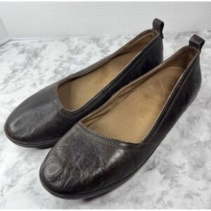 Olukai Alahula Ballet flats Brown Leather Women's Size 9
